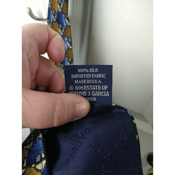 j garcia Blue Brown Artsy Never Swat A Fly Fourteen Collection Tie - Picture 8 of 8